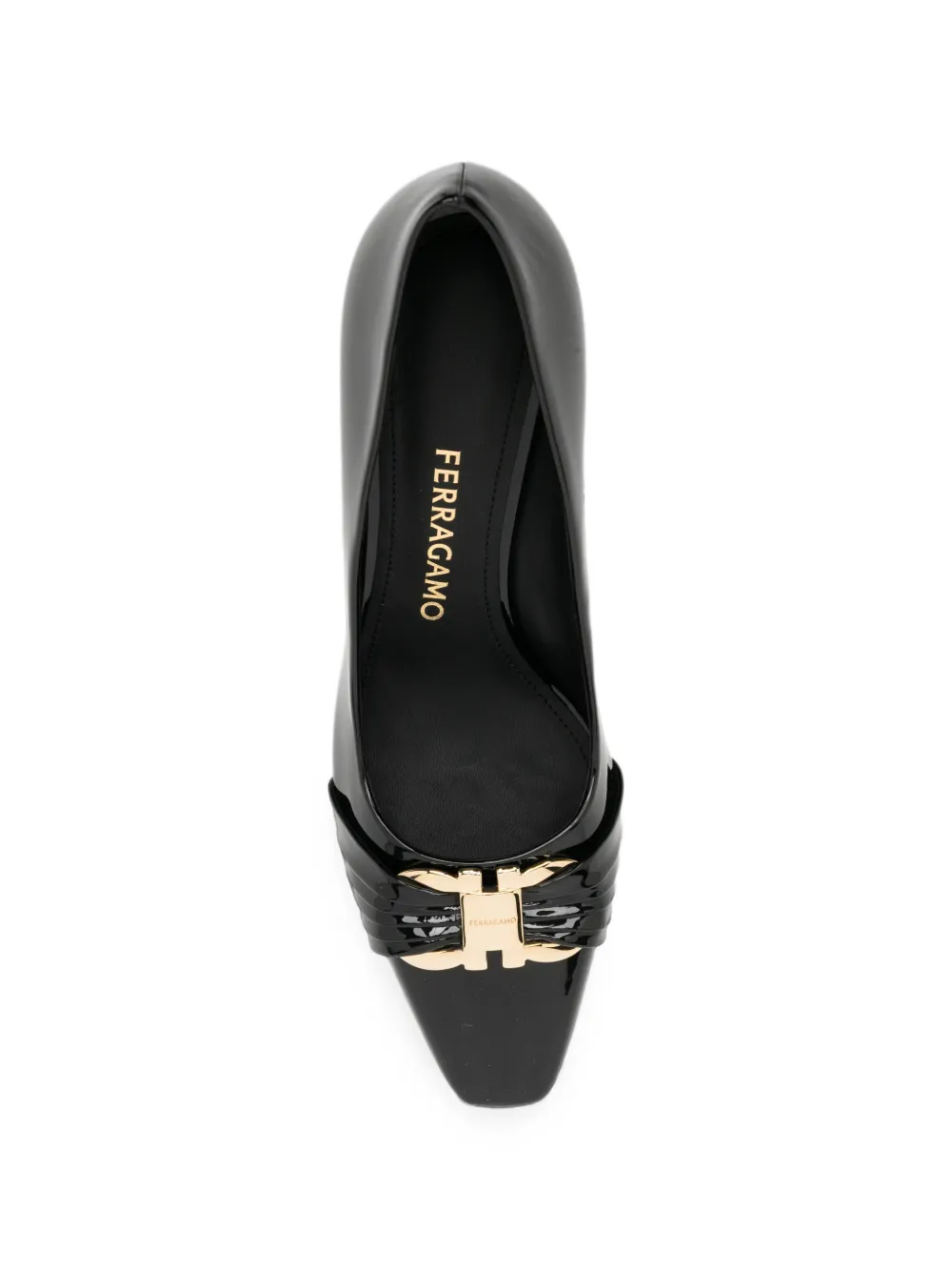 Ferragamo 80mm Gancio pumps Zwart