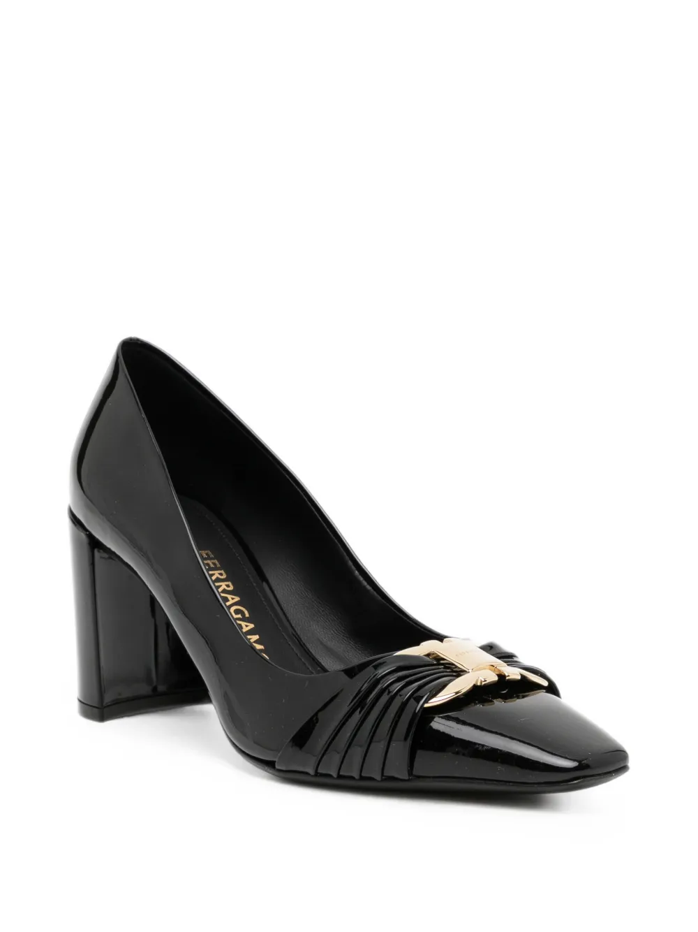 Ferragamo 80mm Gancio pumps Zwart