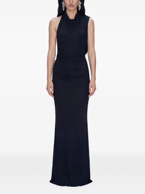 Atoir ruched cowl-neck dress