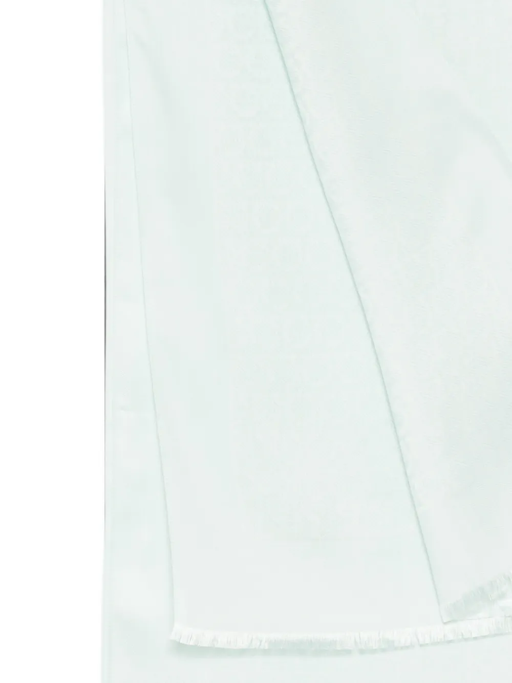 Ferragamo Sjaal met logopatch en franje Blauw