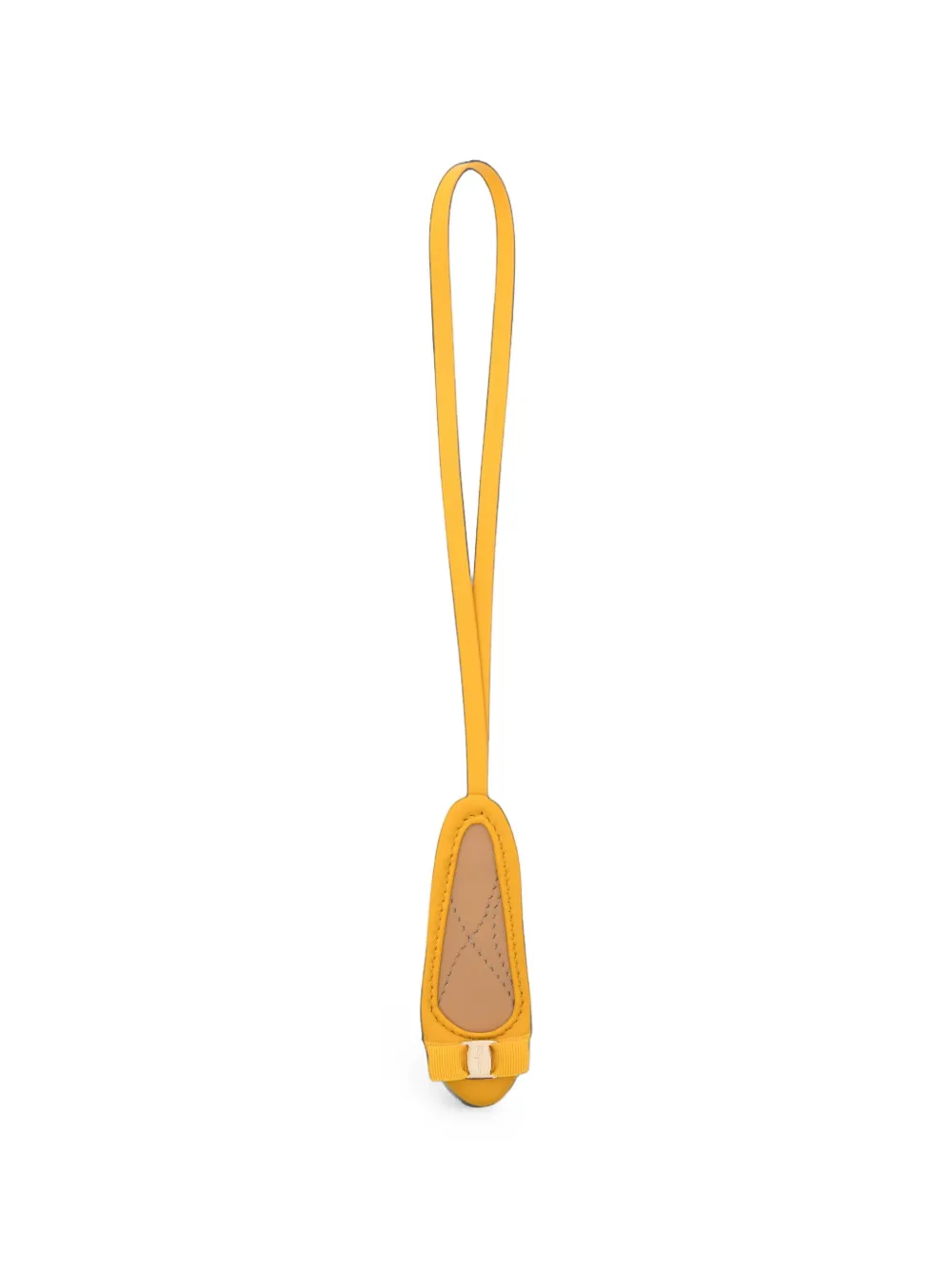 Ferragamo ballet-flats-motif keyring - Gelb