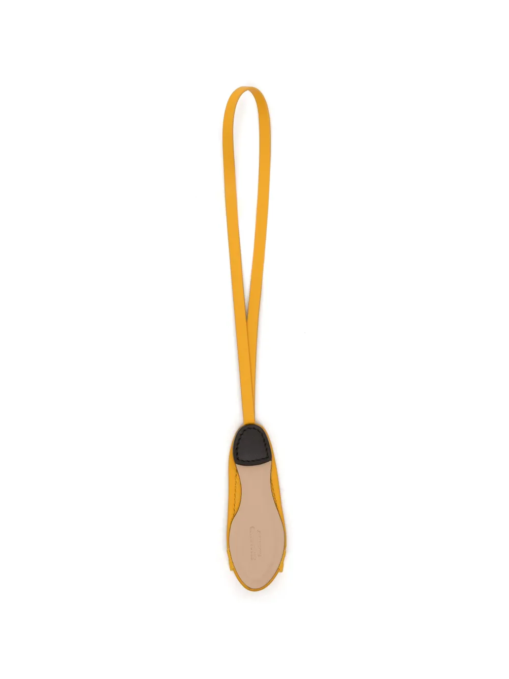 Ferragamo Sleutelhanger met ballerina's-patroon Geel