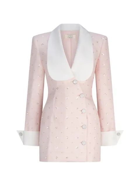 Atoir crystal-embellished double-breasted dress