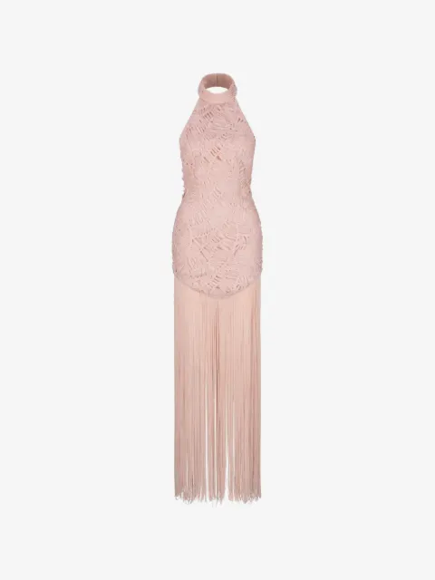 Atoir Elle fringed textured-finish maxi dress