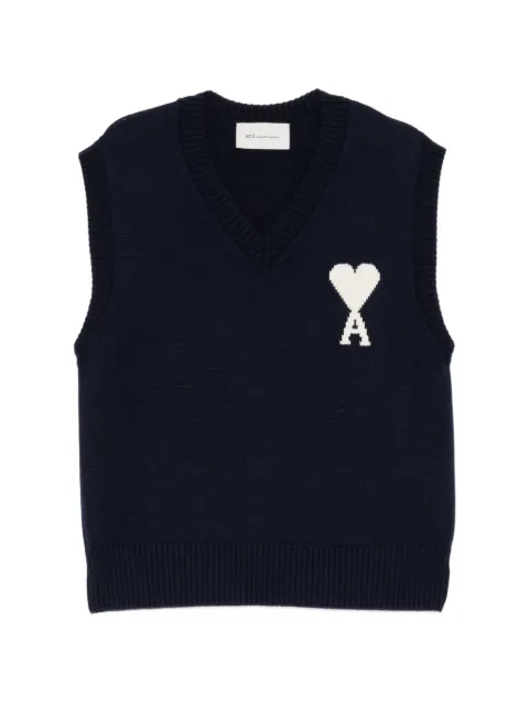 AMI Paris Ami de Coeur V-neck sweater