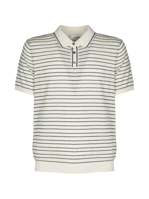 Roberto Collina striped-knit polo shirt