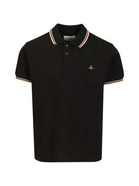 Vivienne Westwood Orb-embroidered tipped polo shirt