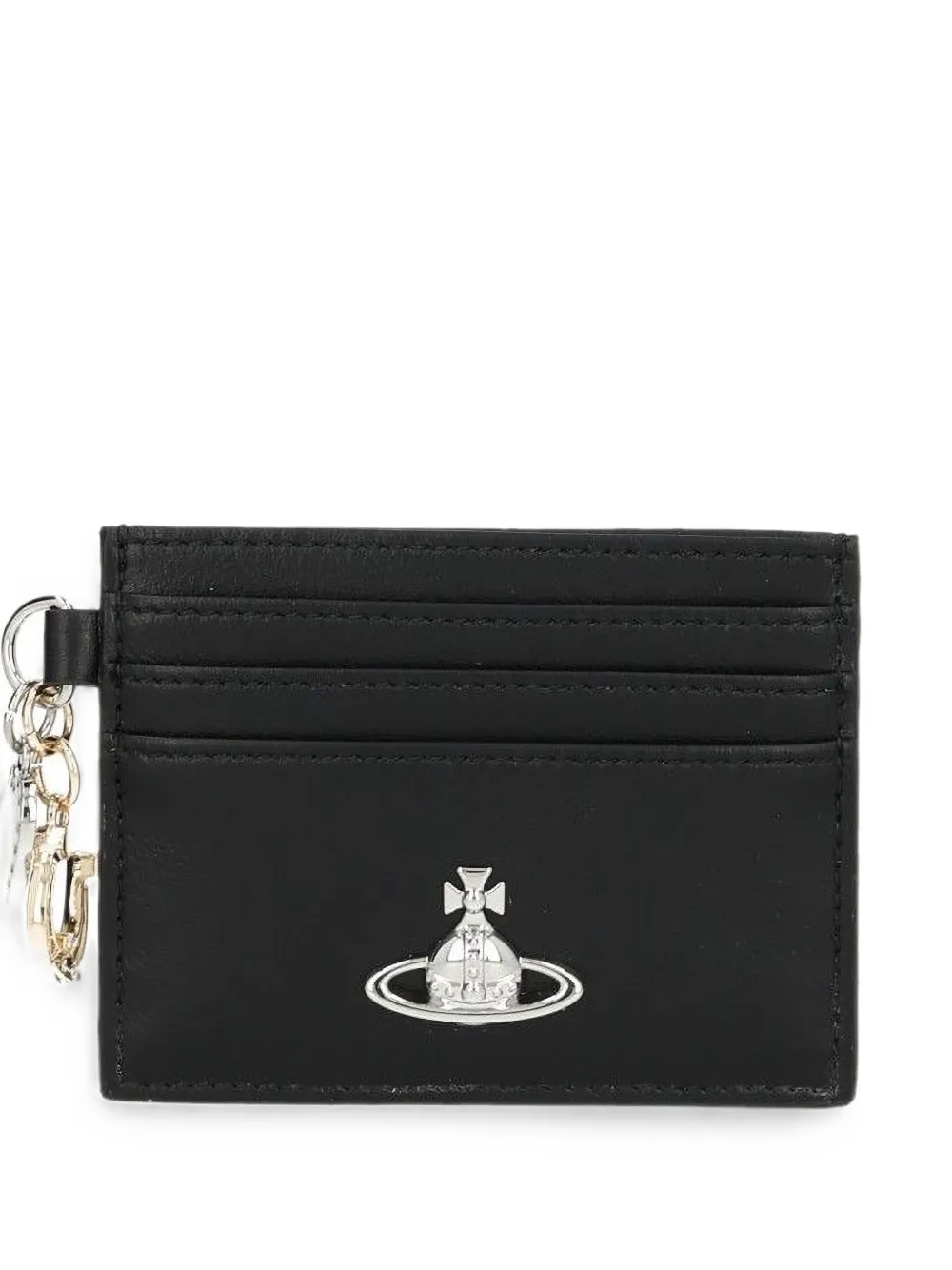 Vivienne Westwood Orb-plaque charm card holder - Schwarz