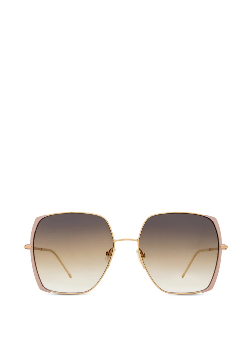 BOSS geometric-frame sunglasses - Rosa