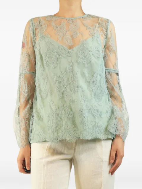 ZIMMERMANN 레이스 긴소매 탑