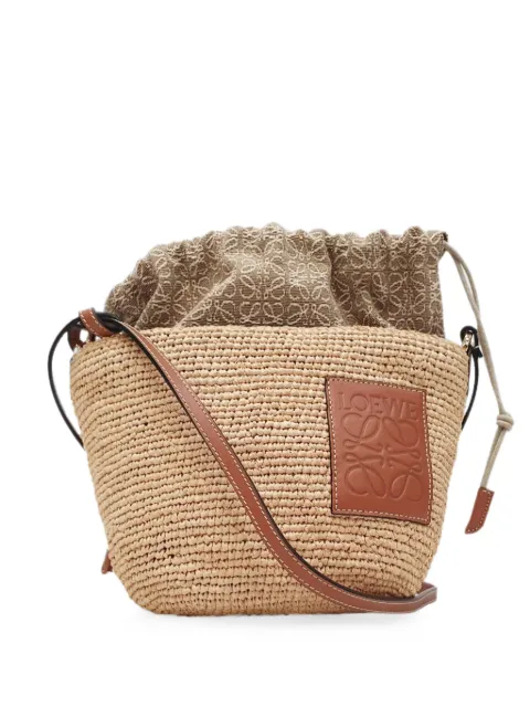 Loewe Pre-Owned 2021 라피아 버킷 백