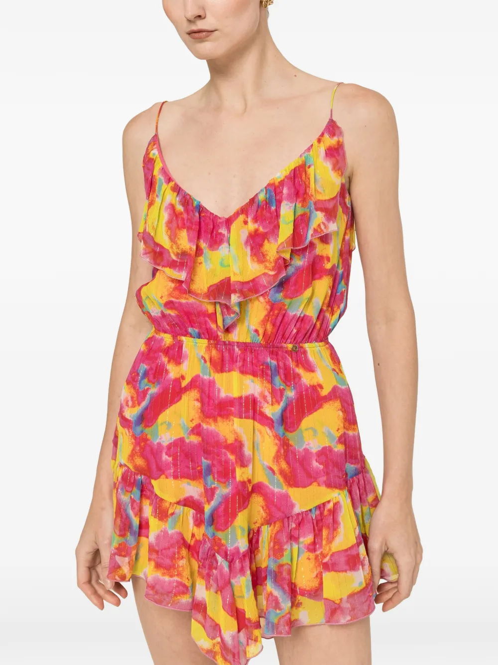 NISSA backless silk mini dress - Rosa