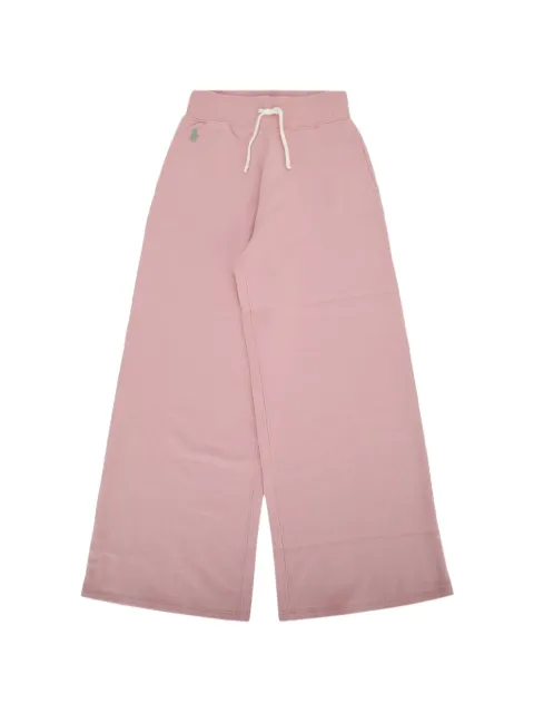 POLO RALPH LAUREN KIDS pants con logo bordado y cordones en la pretina
