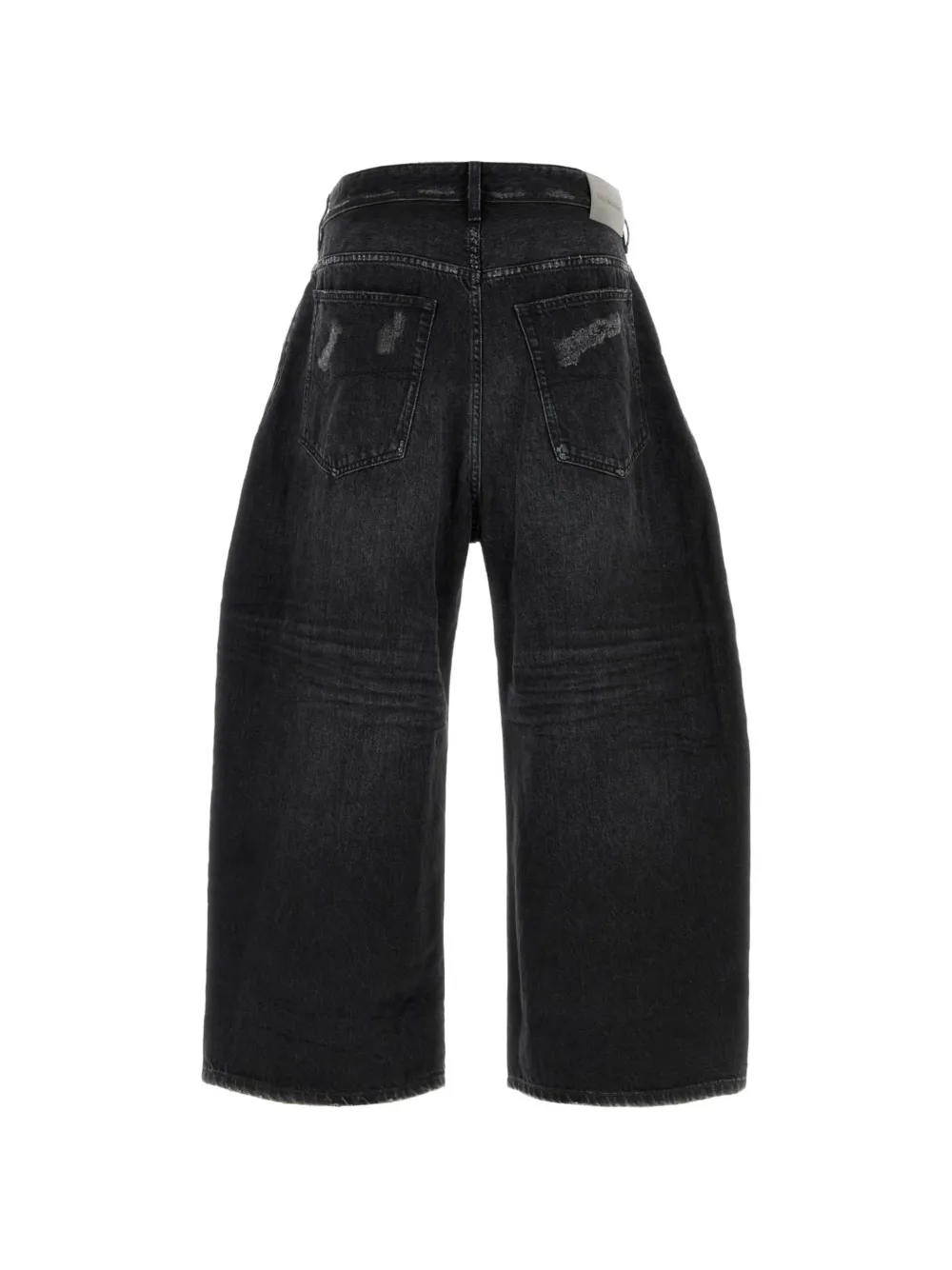 Balenciaga Gewelfde jeans met vervaagd effect Zwart