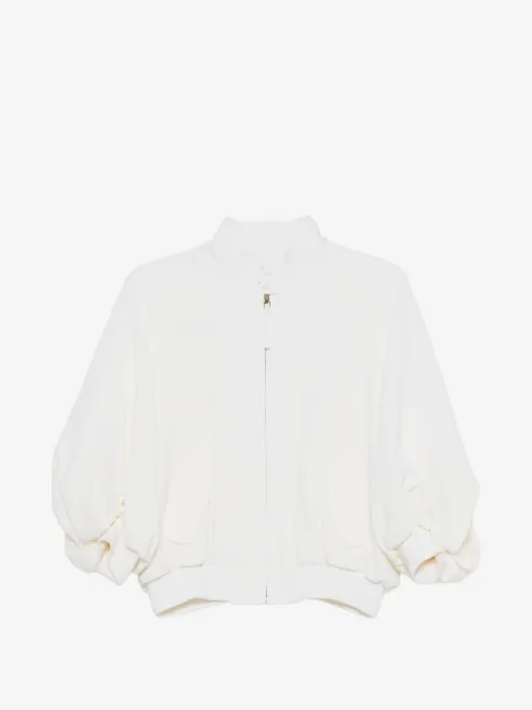 Gabriela Hearst puff-sleeves bomber jacket