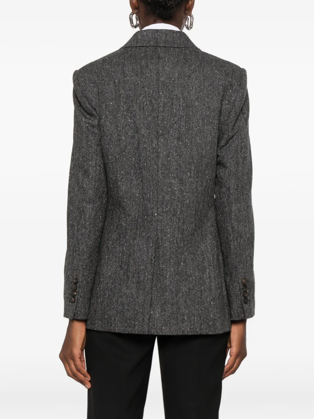Brunello Cucinelli Blazer met dubbele rij knopen Grijs
