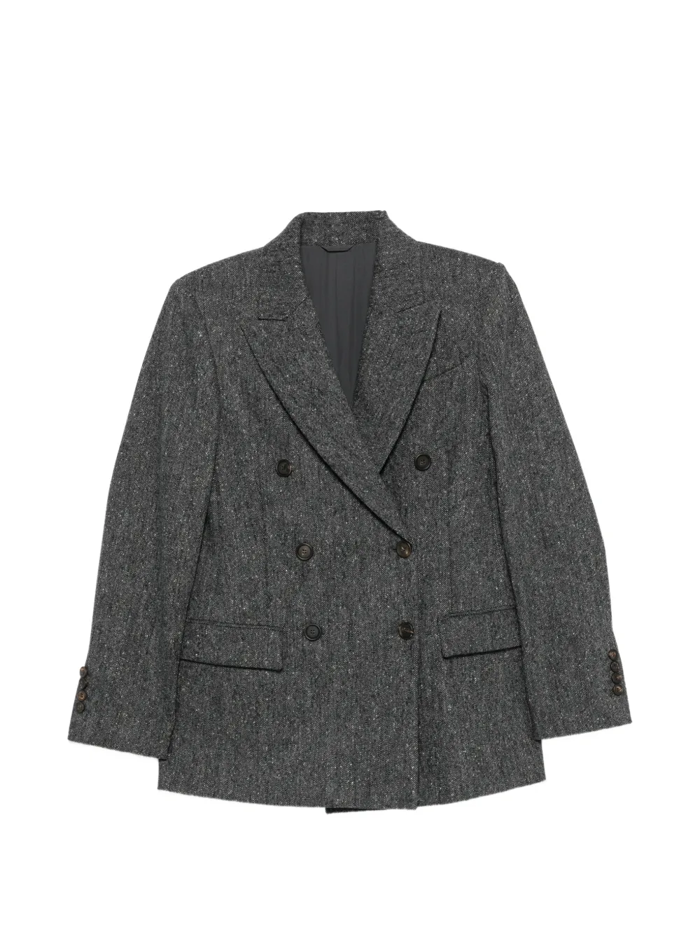 Brunello Cucinelli double-breasted blazer - Grigio