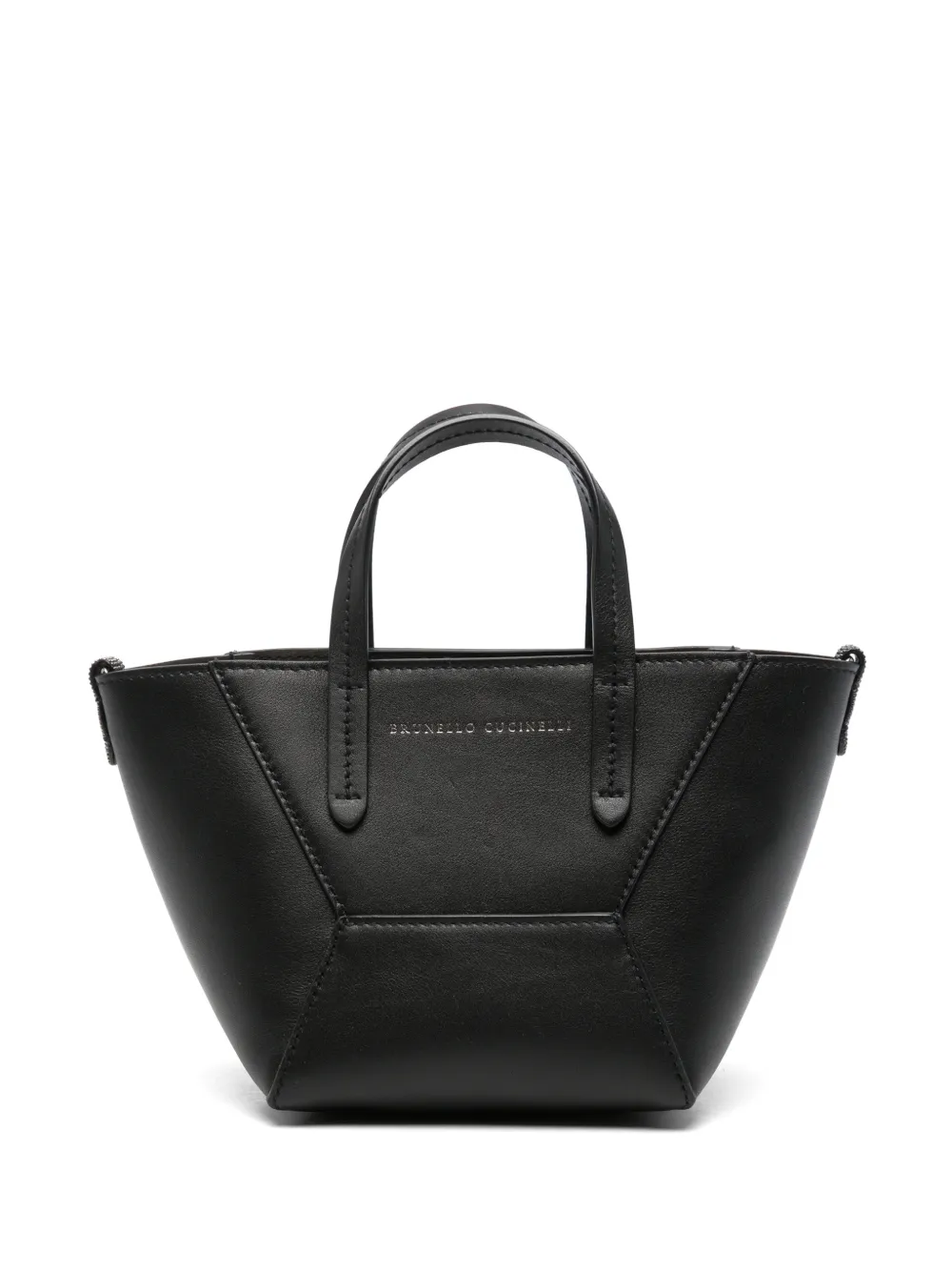 Brunello Cucinelli logo-print tote bag - Nero