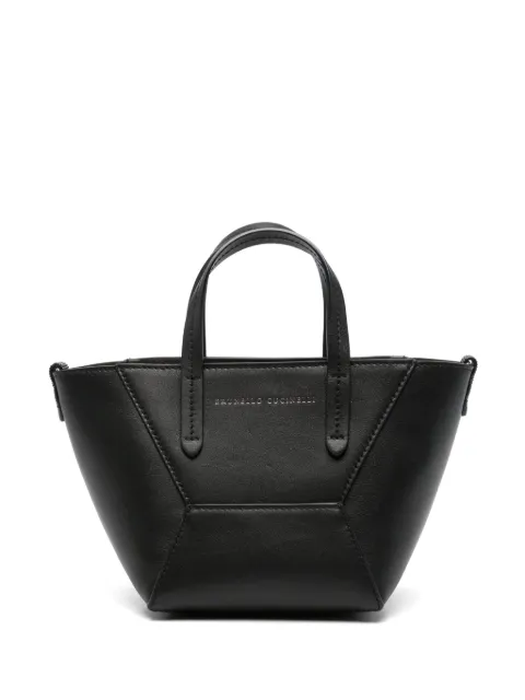 Brunello Cucinelli logo-print tote bag