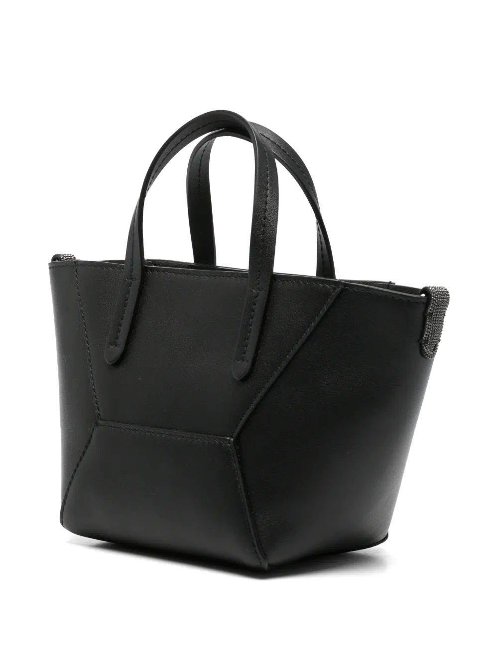 Brunello Cucinelli Shopper met logoprint Zwart