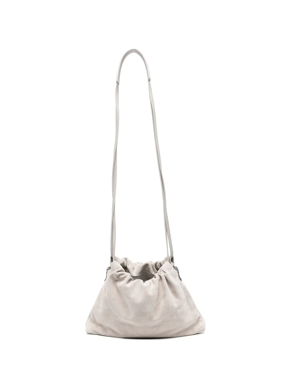 Brunello Cucinelli drawstring-fastening cross-body bag - Bianco