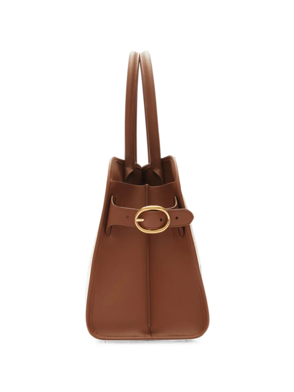 Burberry Clovelly shopper met rits Beige