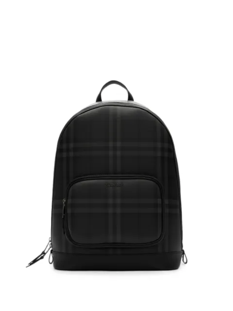 Burberry City Check zip backpack