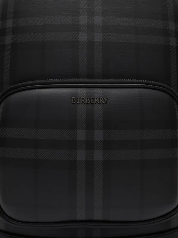 Burberry シティ チェック ジップ バックパック | ブラック | FARFETCH JP