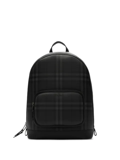 Burberry City Check zip backpack
