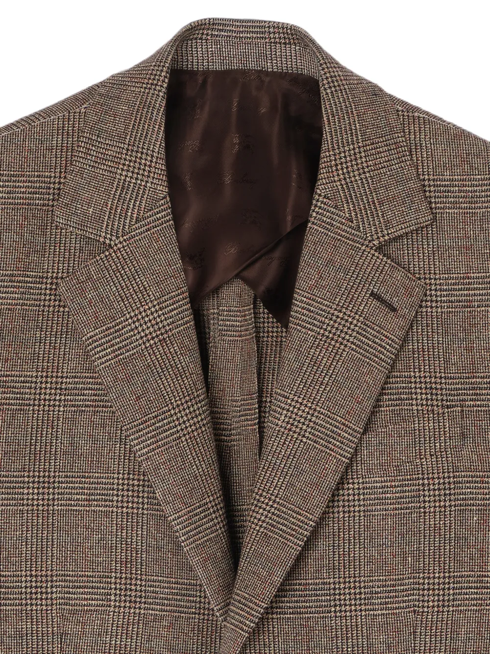 Burberry Geruit jack Bruin