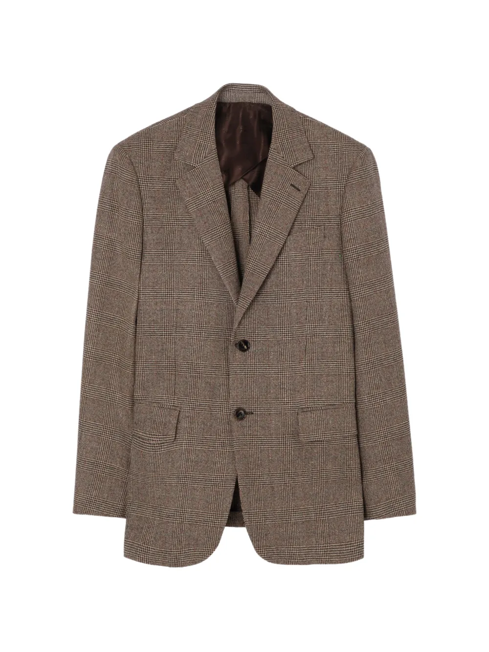 Burberry Check wool-linen blend Sloane tailored jacket - Brown