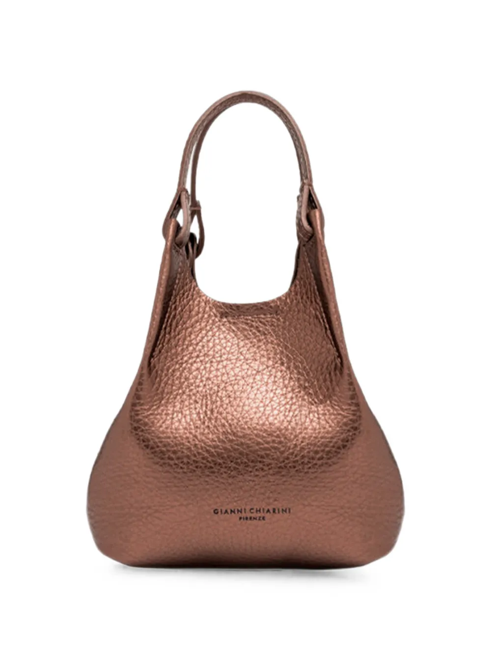 GIANNI CHIARINI small Dua leather shoulder bag - Marrone