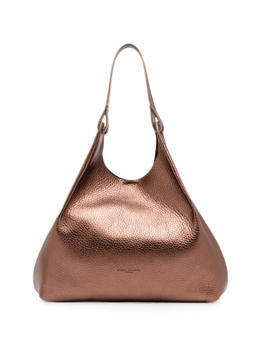 GIANNI CHIARINI Grote Dua leren schoudertas Bruin