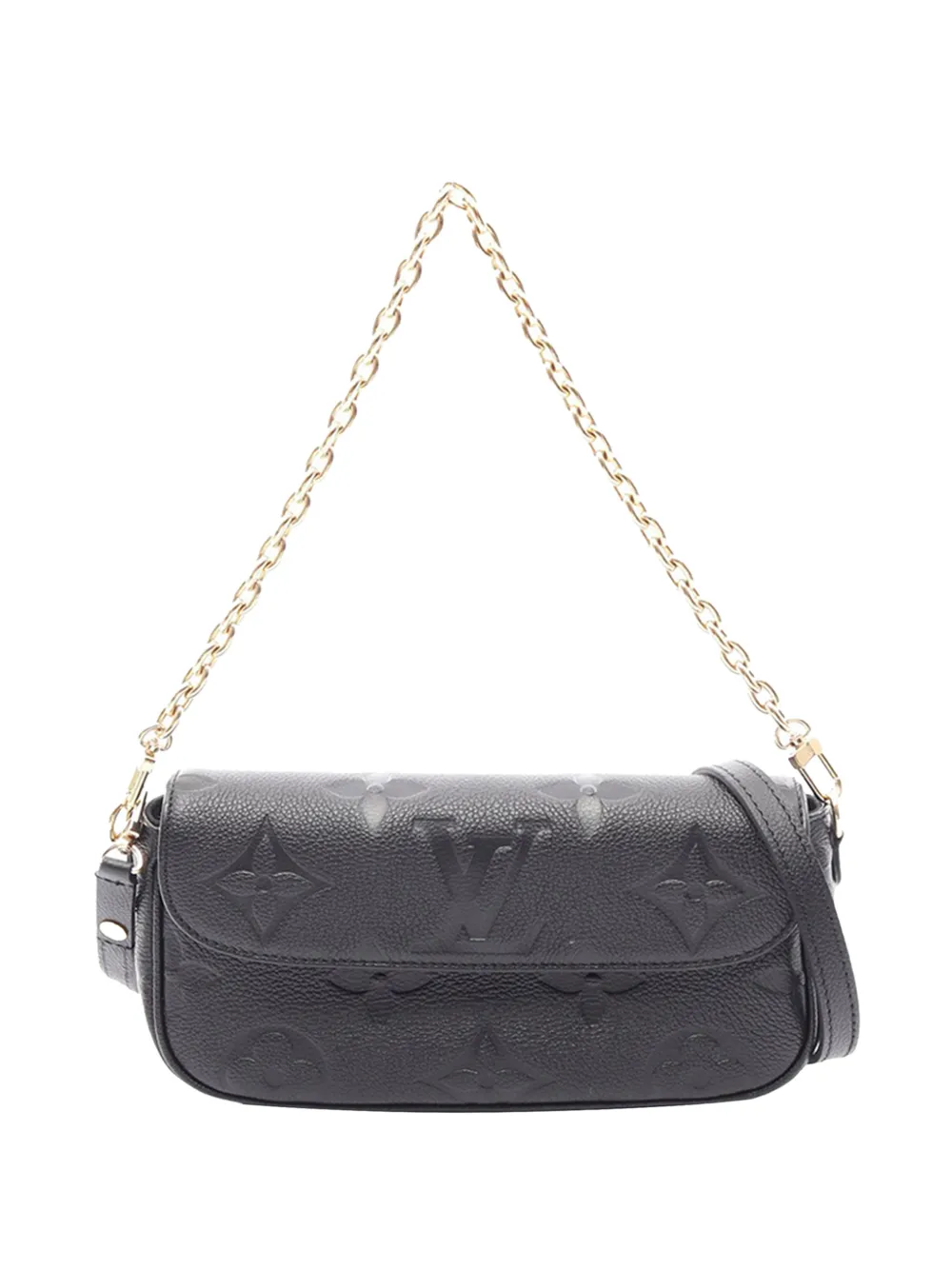 Louis Vuitton Pre-Owned Borsa a tracolla Monogram Empreinte Giant Ivy Wallet on Chain 2021-2026 - Nero