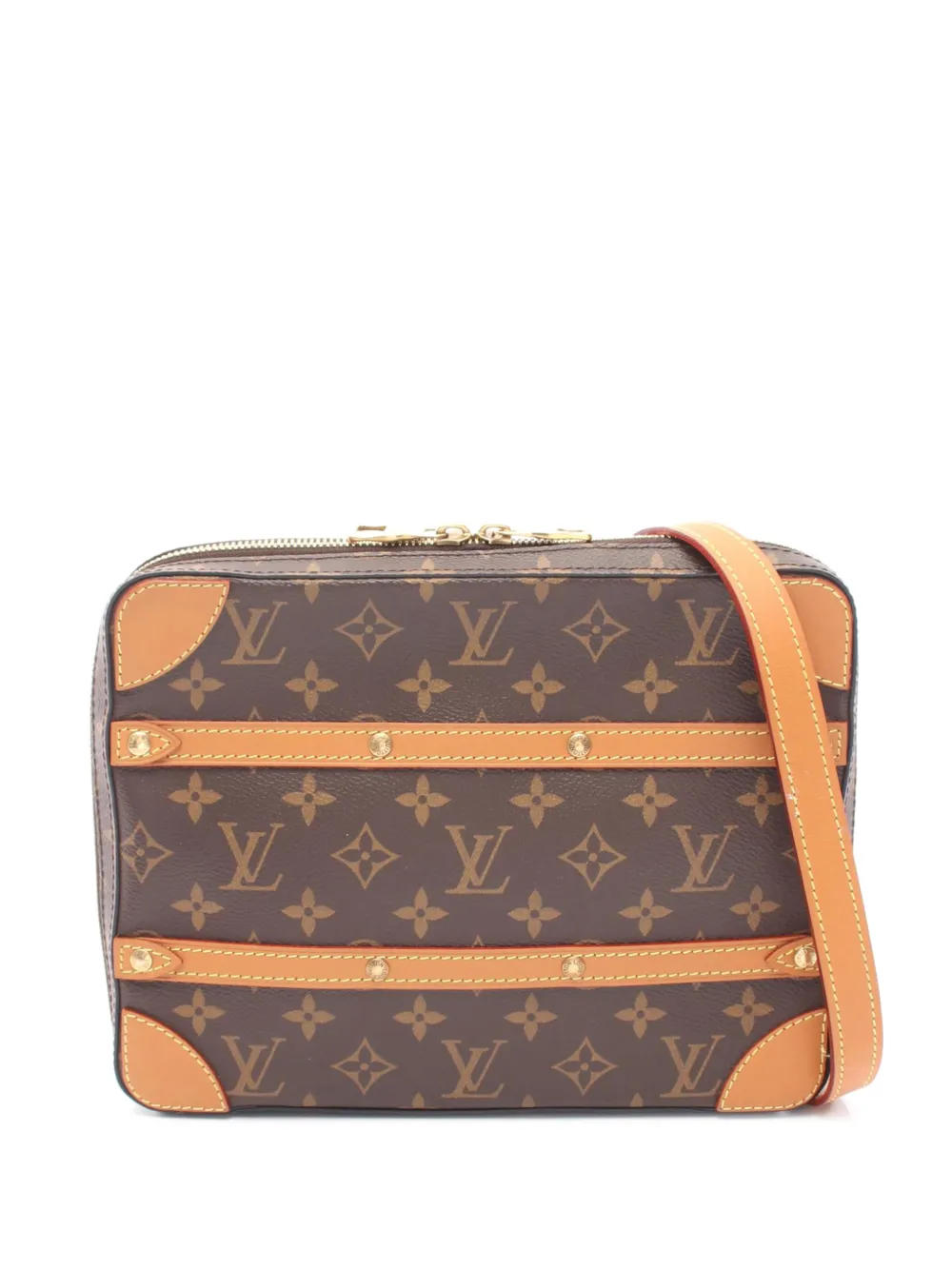 Louis Vuitton Pre-Owned 2019 Monogram Soft Trunk Messenger PM Umhängetasche - Braun