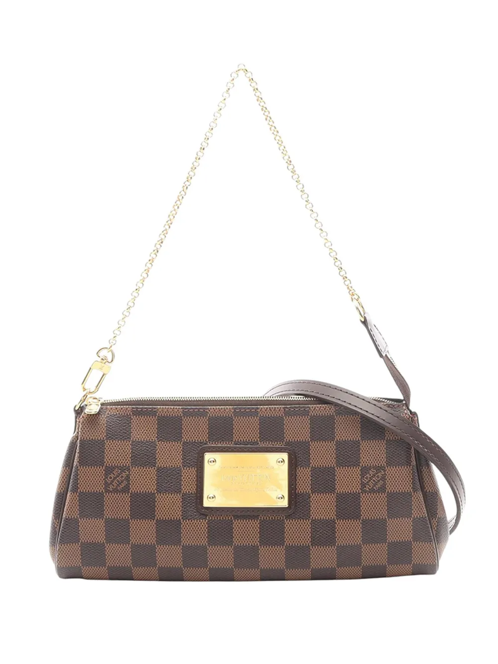 Louis Vuitton Pre-Owned Borsa a tracolla Eva in tela Damier Ebène 2013 - Marrone