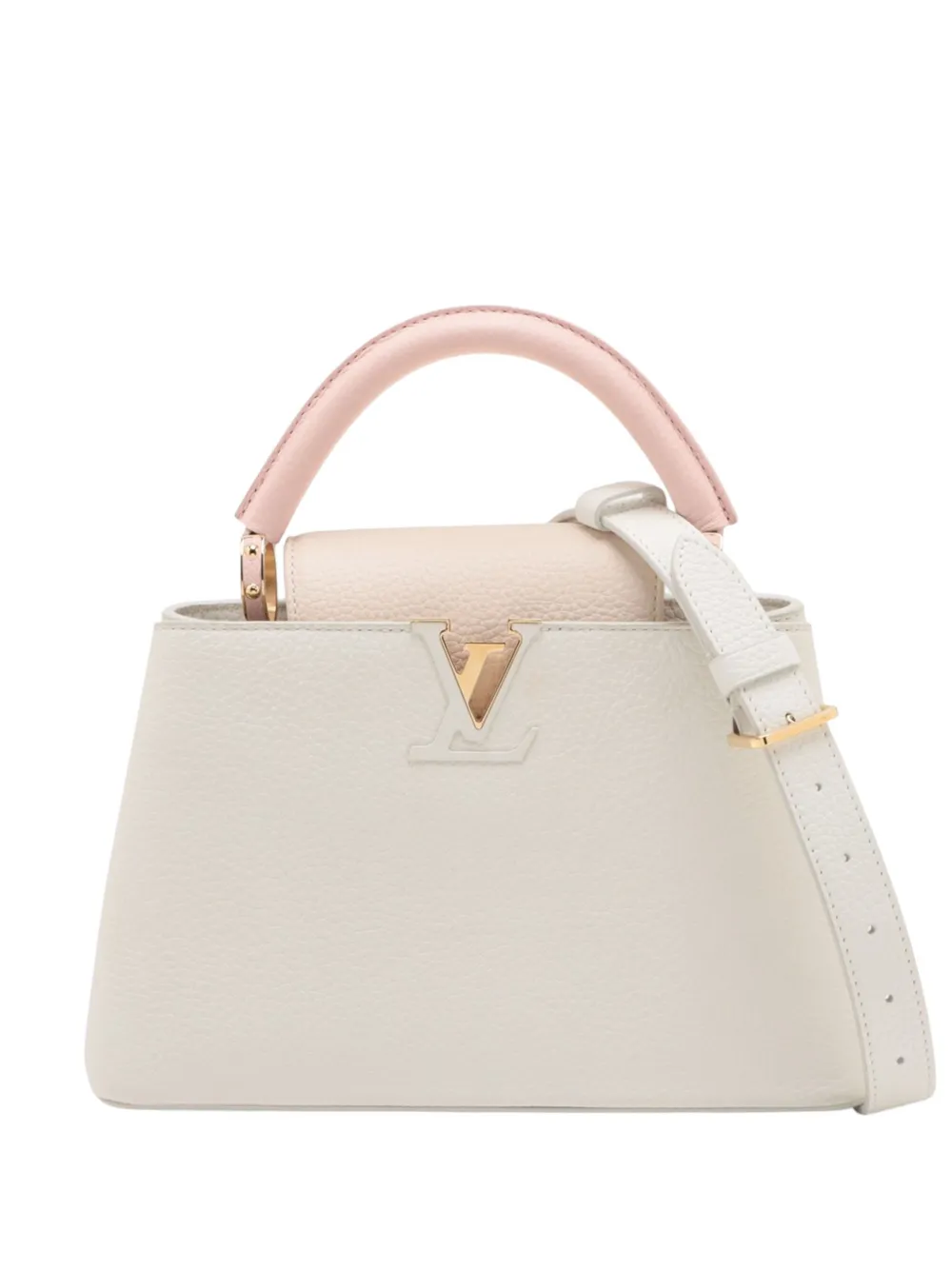 Louis Vuitton Pre-Owned 2010-2026 Taurillon Capucines BB Satchel-Tasche - Weiß