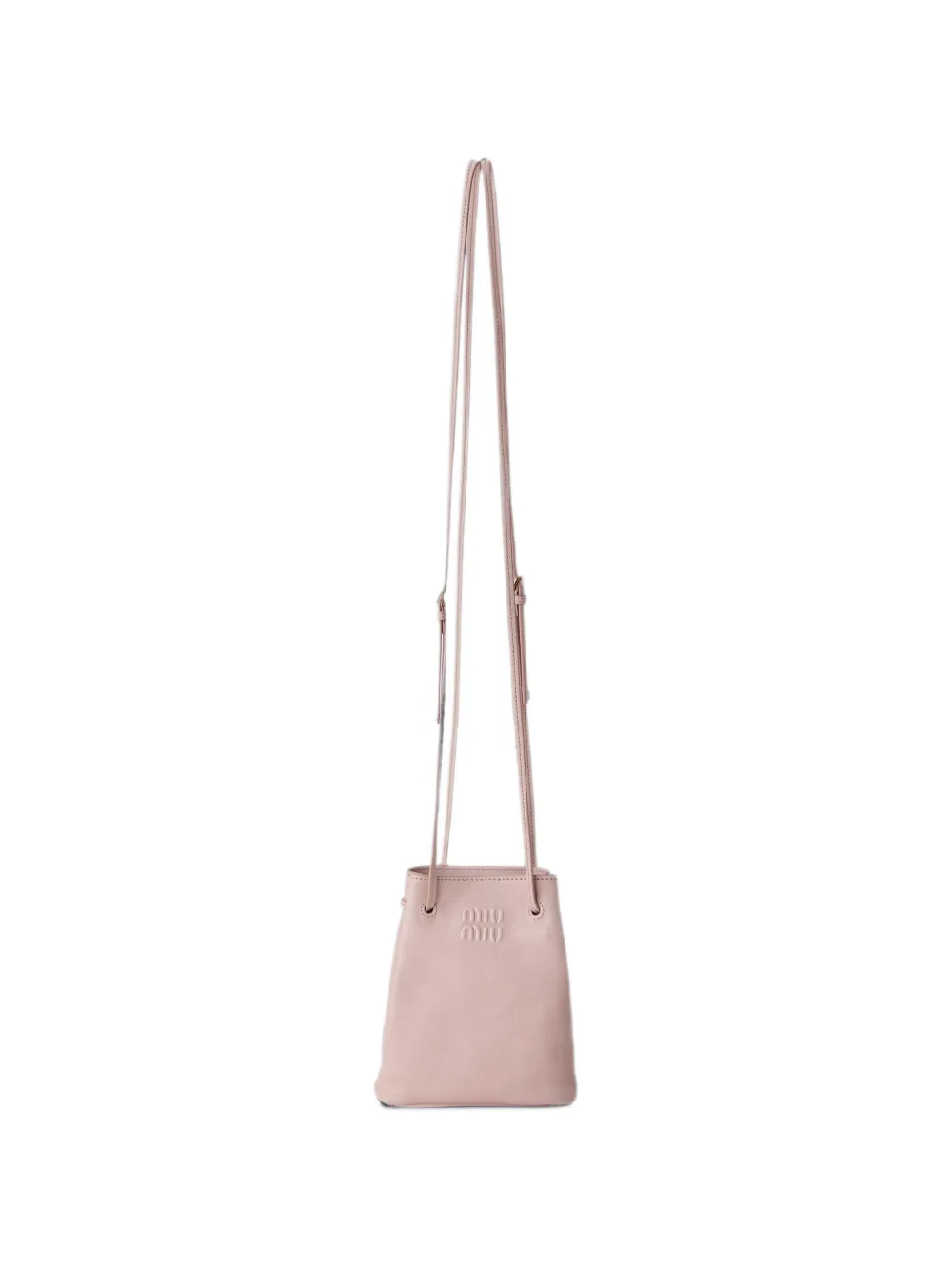 Miu Miu logo-detail leather mini bag - Rosa