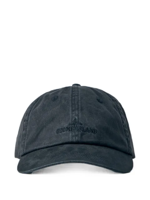 Stone Island embroidered-logo six-panel baseball cap