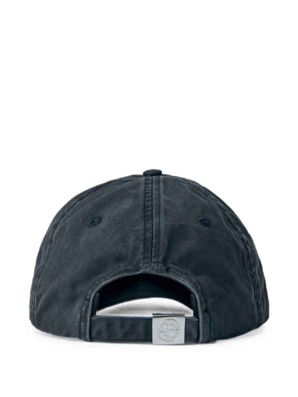 Stone Island Honkbalpet met geborduurd logo en zes vlakken Grijs