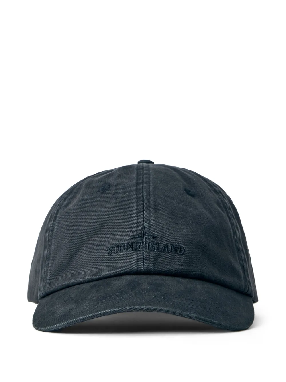 Stone Island embroidered-logo six-panel baseball cap - Grigio