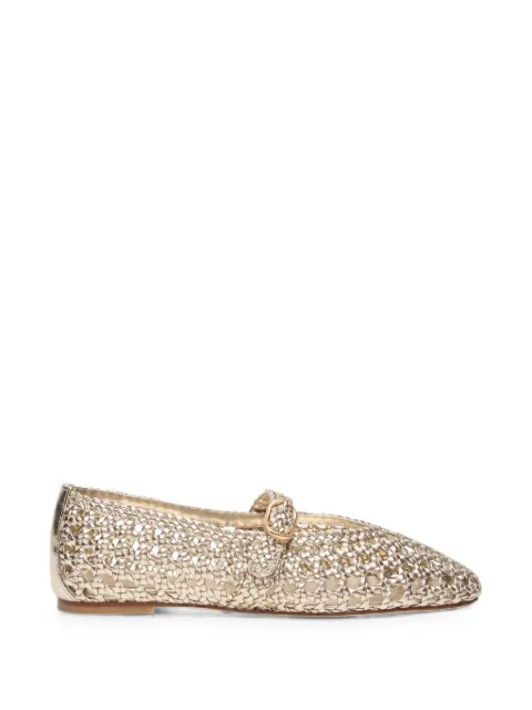 Stuart Weitzman Prim woven Mary Jane shoes