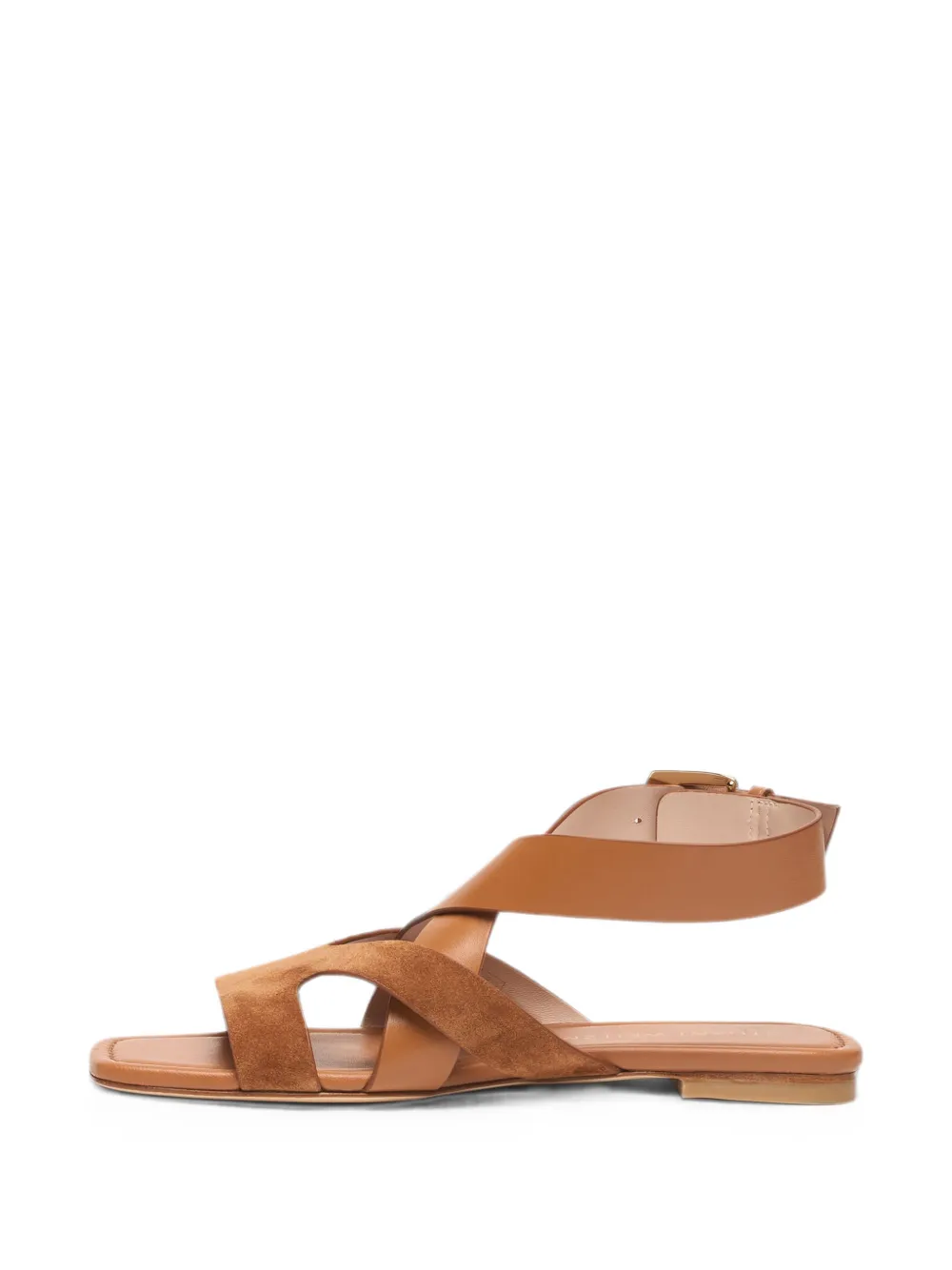 Stuart Weitzman Sai square-toe sandals Beige