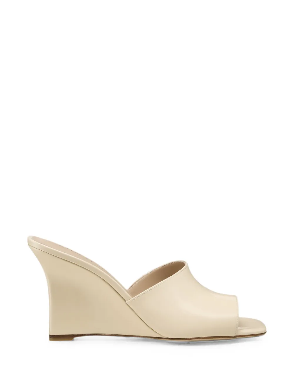 Stuart Weitzman Vinnie Wedge Mules In Neutral