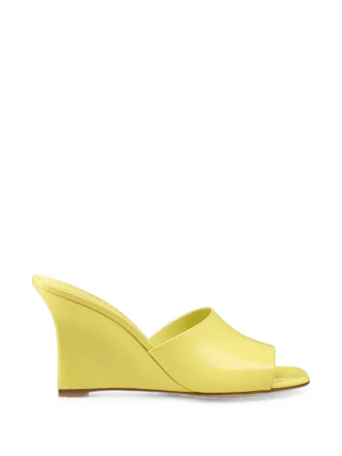 Stuart Weitzman Vinnie patent-leather wedge sandals