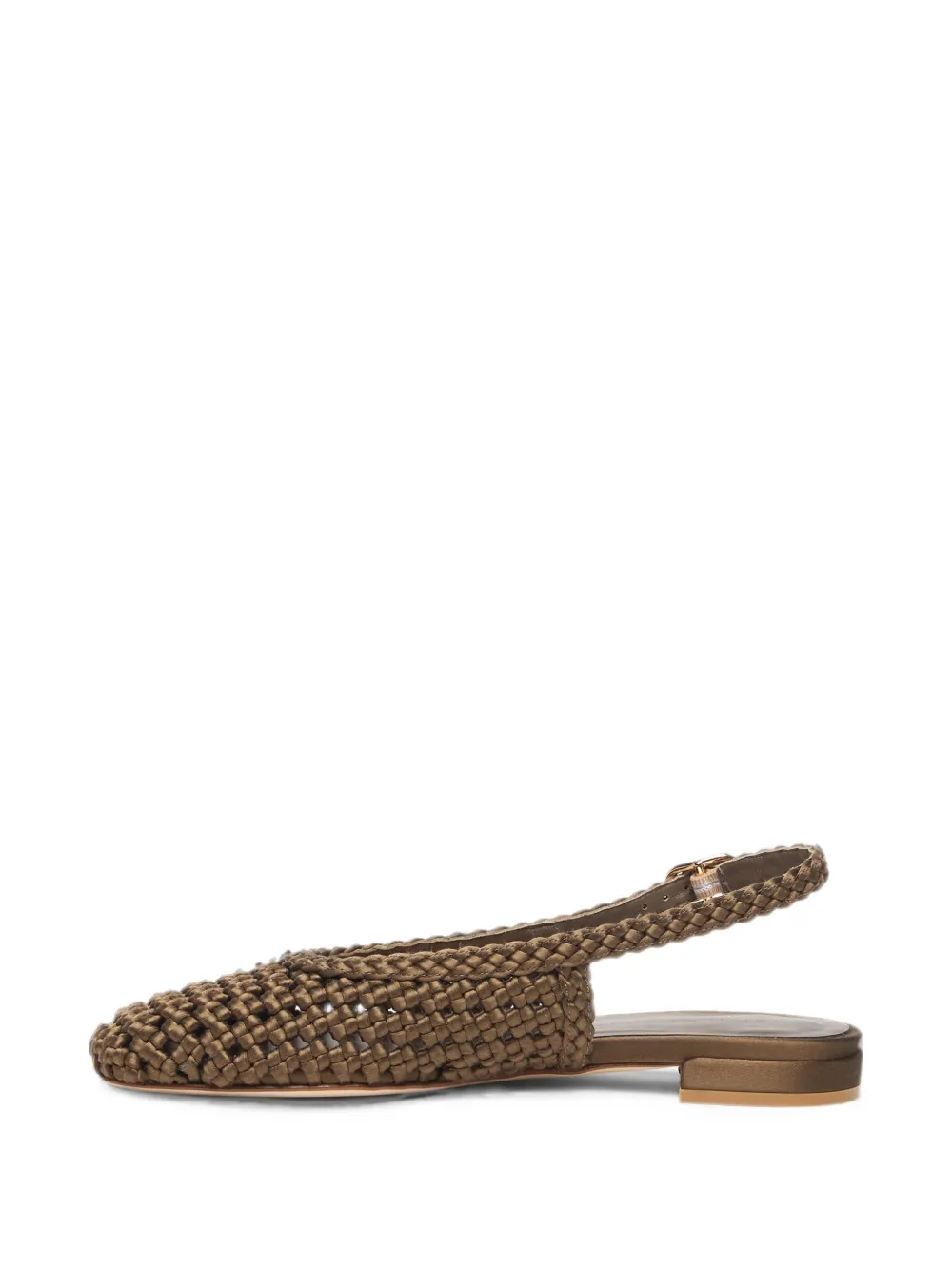 Stuart Weitzman Marina woven slingback pumps Bruin