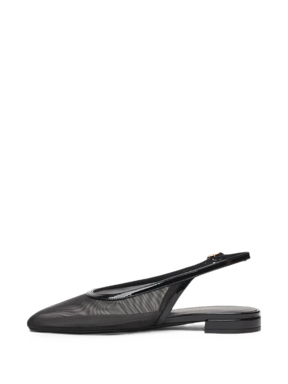 Stuart Weitzman Slingback pumps met mesh Zwart