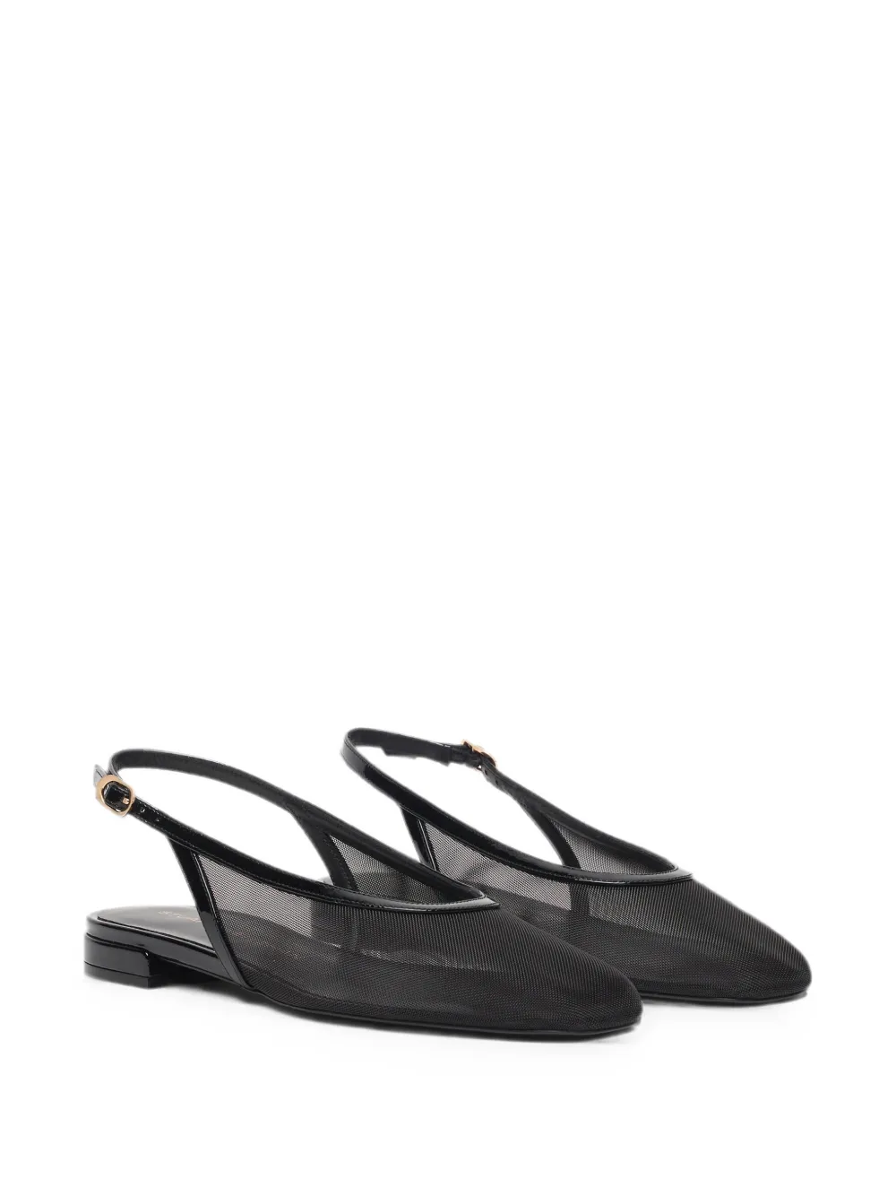 Stuart Weitzman Slingback pumps met mesh Zwart