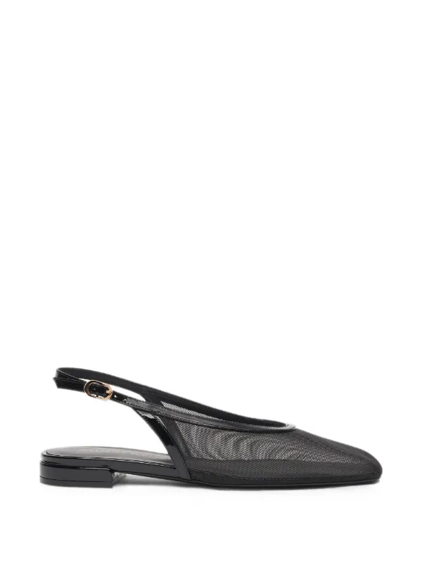 Stuart Weitzman Mesh Slingback Pumps in Black