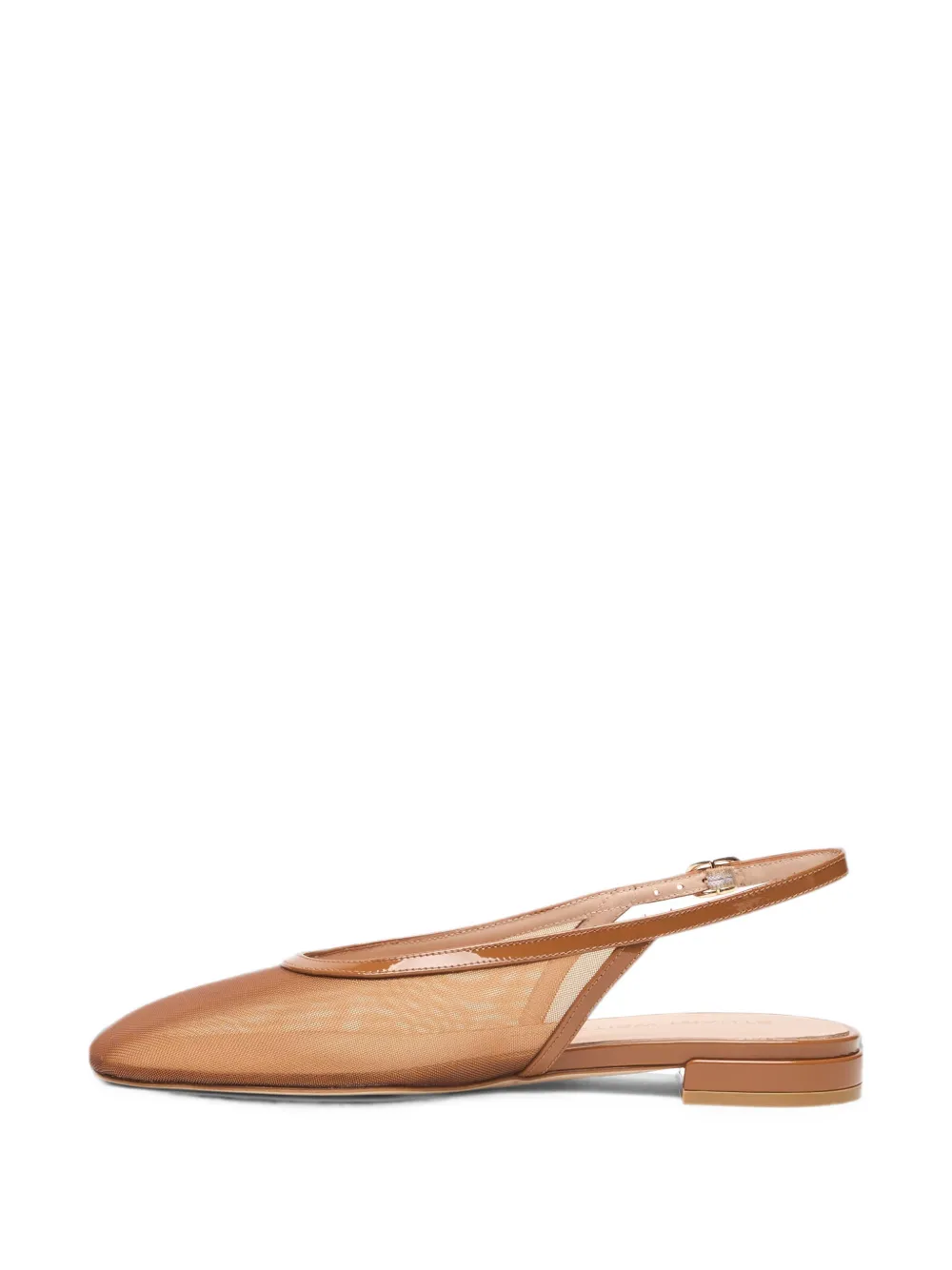 Stuart Weitzman mesh slingback ballet flats Beige
